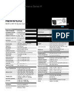 Honeywell Data Sheet Bullet Camera Hsfv-hbw4per2d-Uk-ds-e