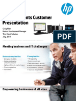 HP Thin Clients Customer Presentation. Craig Allen Market Development Manager Thin Client Solution July, 2014