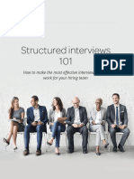 Structured interviews 101: How to make the most effective interview process work for your hiring team