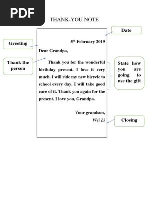 Thank You Note