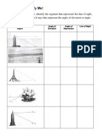 Angle of Elevation and Angle of Depression Activity