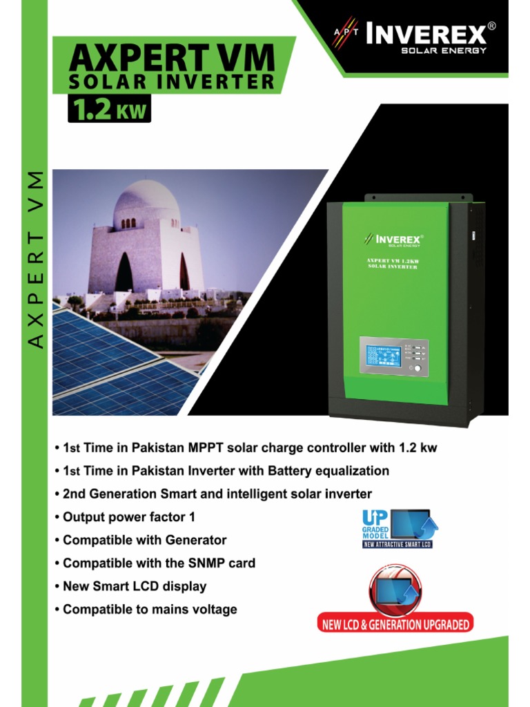 Inverex 1.2 KW-MPPT UPS | PDF