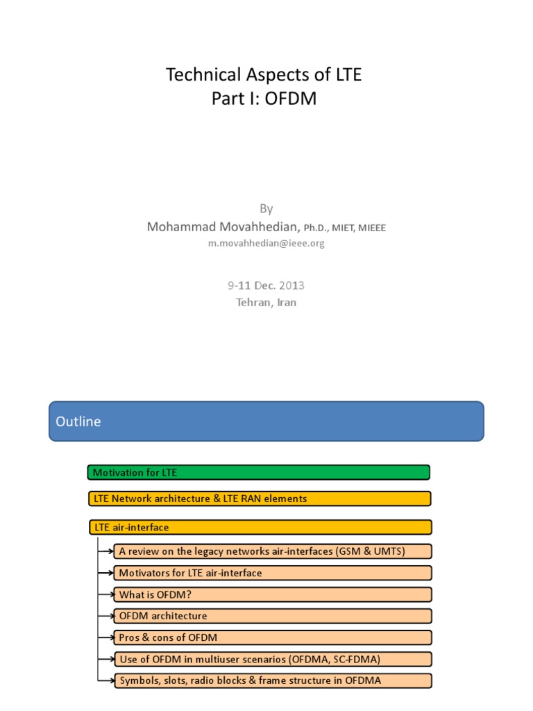 Technical Aspects of LTE Part I: OFDM | PDF | Orthogonal Frequency ...