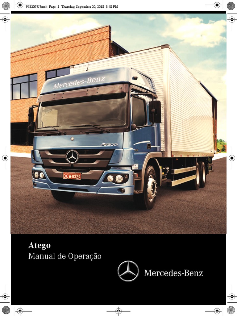 Atego: Manual de Operação | PDF | Diesel | Mercedes Benz