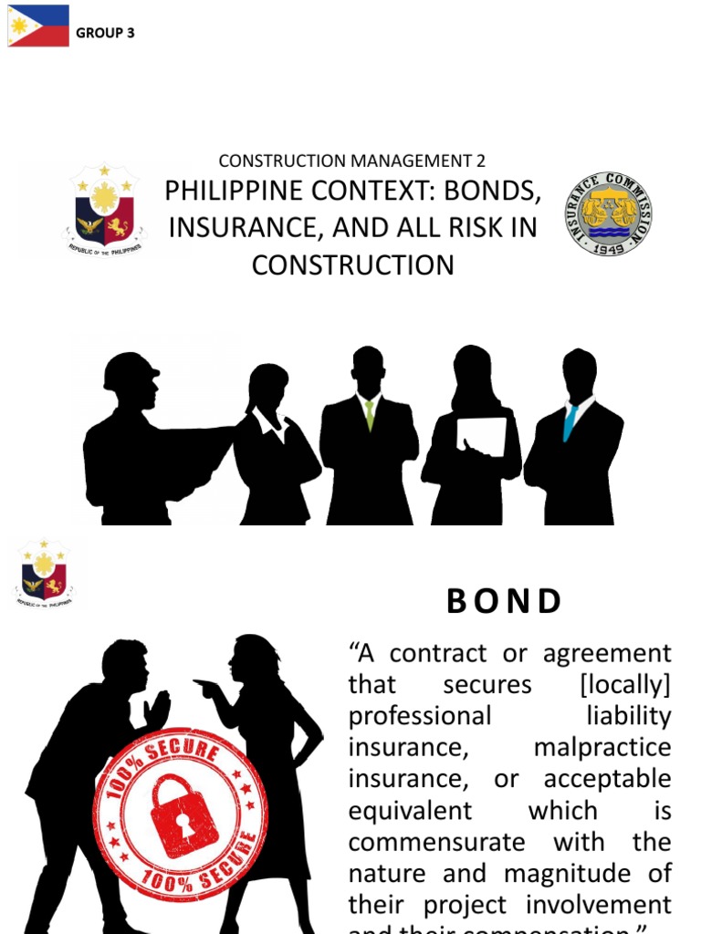 Philippine Context Bonds, Insurance, and All Risk in Construction