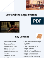 Law and the Legal Environment