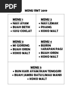 20 Pilihan Menu RMT | PDF