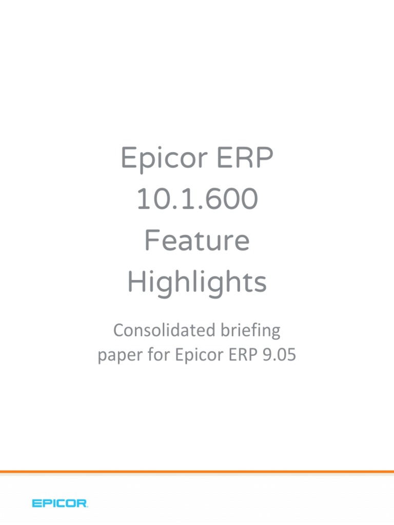 Epicor | PDF | Electronic Data Interchange | Enterprise Resource Planning