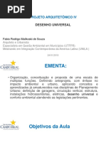 Aula Projeto IV Desenho Universal 24-1-18