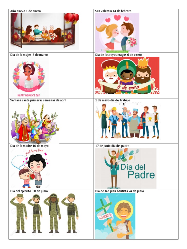 Celebraciones de Los Meses PDF