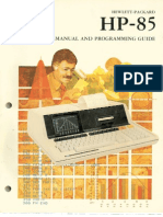 HP85 Manual