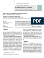 Studies of The Electrodeposition of Platinum Metal From A Hexachloroplatinic Acid Bath PDF