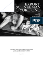 Export, Schneeman e Yoko Ono: Nas Origens Da Performance Feminista