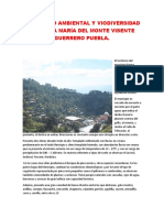 El Inpacto Ambiental y Viodiversidad en Santa María Del Monte Visente Guerrero Puebla