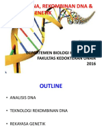Analisis Dna, Rekombinan Dna & Rekayasa Genetika 2013