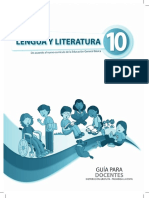 Guia de Docente Literatura 10mo PDF