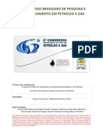 Avaliação Do Efeito Da Temperatura Nas Propriedades Reologicas e de Filtração de Fluidos de Perfuração Aquosos Para Poços de Petroleo