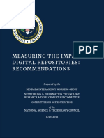 Measuring The Impact of Digital Repositories: Recommendations