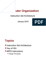 Computer Organization: Instruction Set Architecture