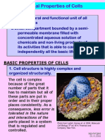 Universal Properties of Cells