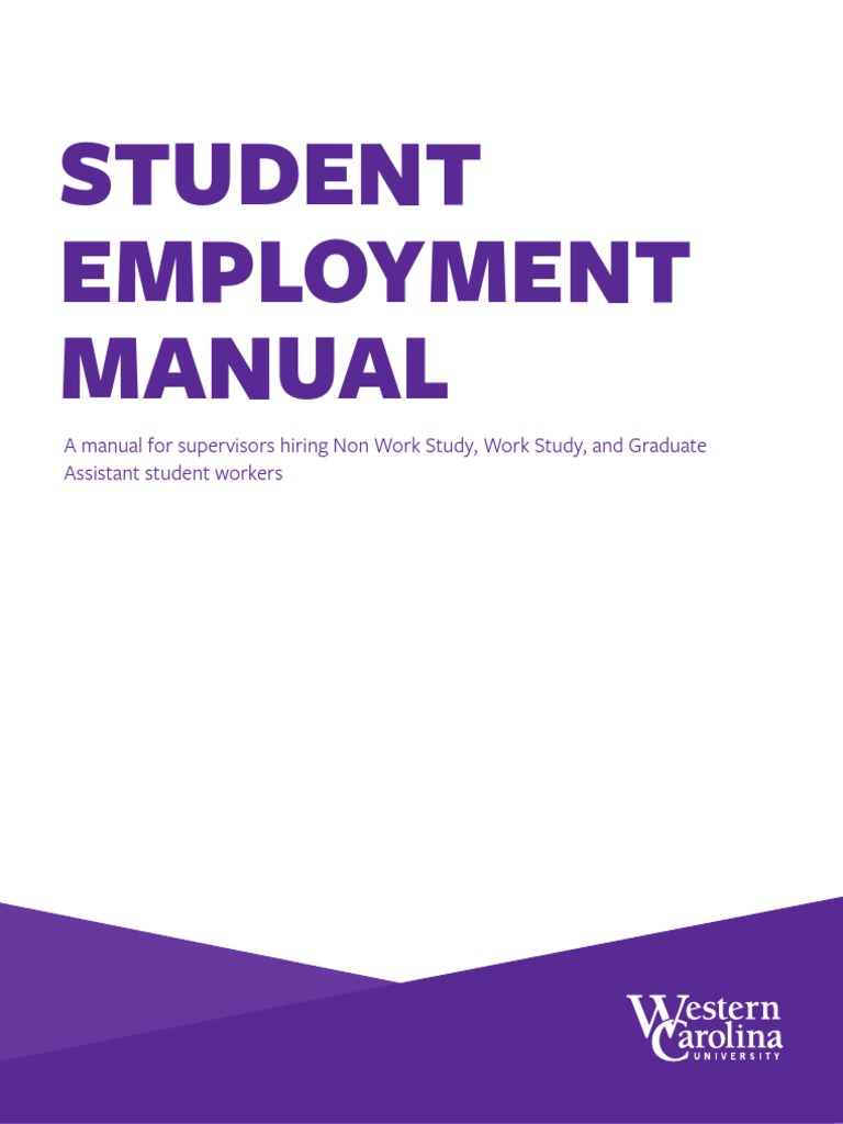 Student Employment Manual for Supervisors | PDF | Federal Insurance ...