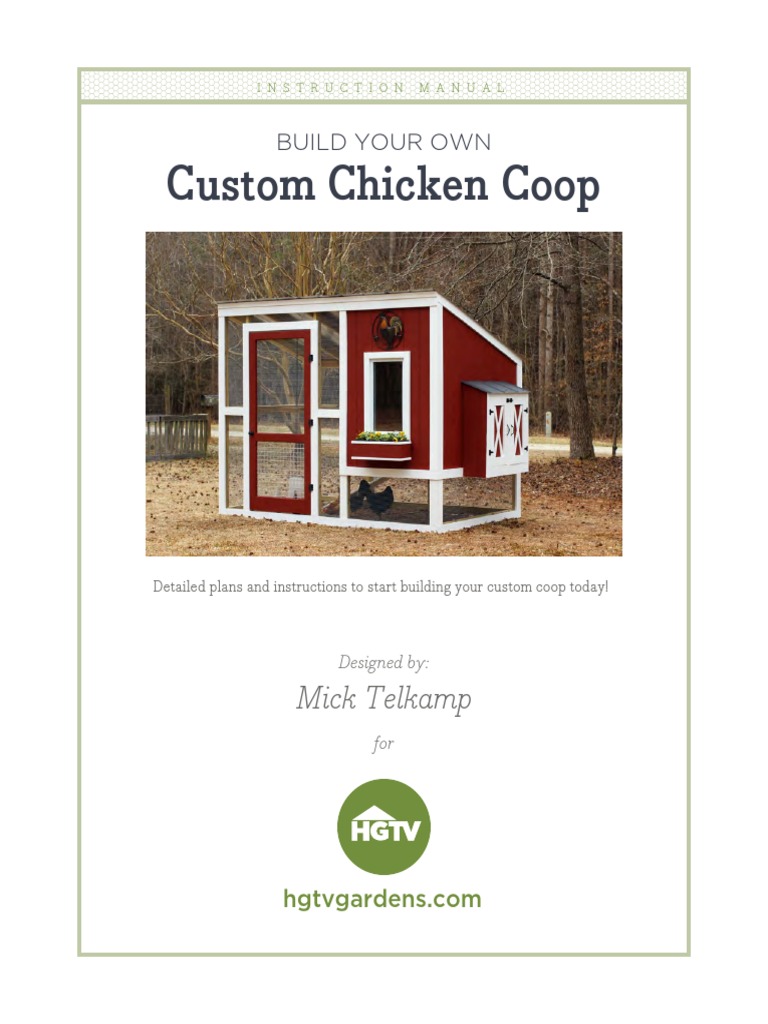 Chicken Coop Plans | PDF | Door | Architectural Elements