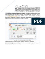 Membuat Form Input Data Dengan PHP MySQL