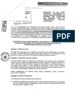 Proyecto de Ley para Prevenir y Sancionar El Acoso Político Contra Las Mujeres