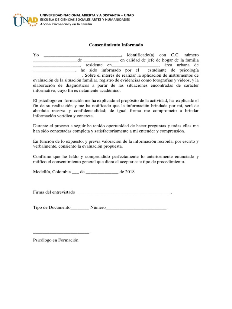 Consentimiento Informado