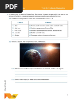 Teste de Avaliação Diagnóstica materiais