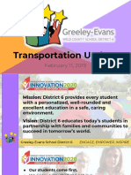 Greeley-Evans School District 6 transportation update Feb. 2019