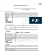 Evaluación Informal de Lenguaje