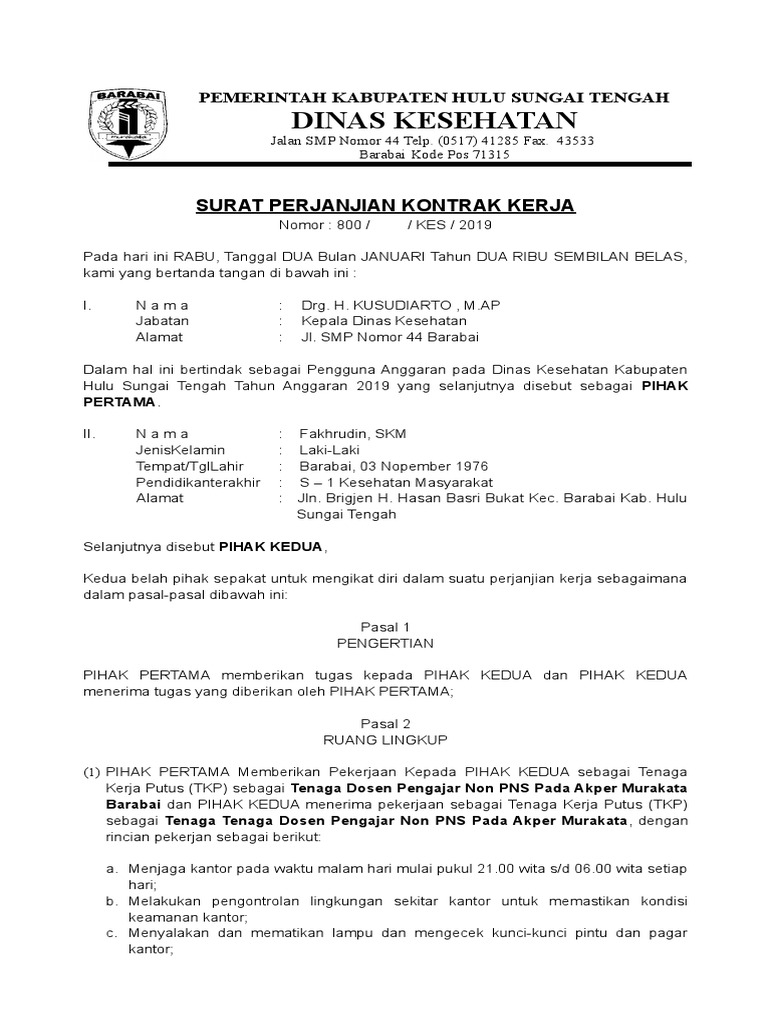 Kontak Penjaga Malam Contoh Surat Perintah Tugas Siskamling.
