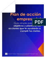Plan de Acción Empresarial-Plantilla Editable PDF
