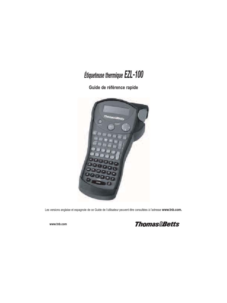 EZL100 Guide Utilisateur-F | PDF