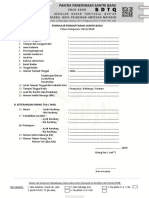 Formulir Pendaftaran Santri Baru 2019