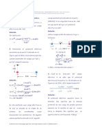 Ejercicios Resuletos de Potencial Electrico