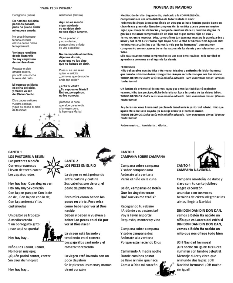 Novena de Navidad: Reflexiones y Cantos | PDF | María, madre de Jesús ...