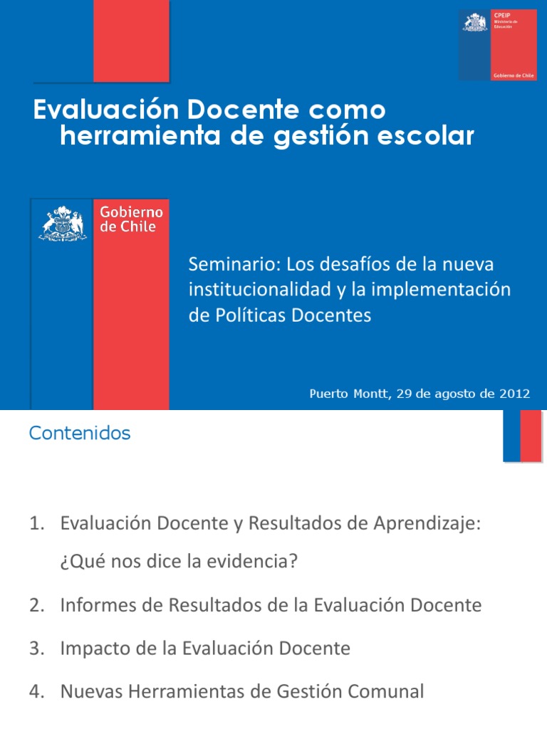 Impacto de la Evaluación Docente | PDF | Evaluación | Maestros