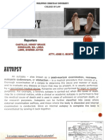 Autopsy Report in Legal Medicine