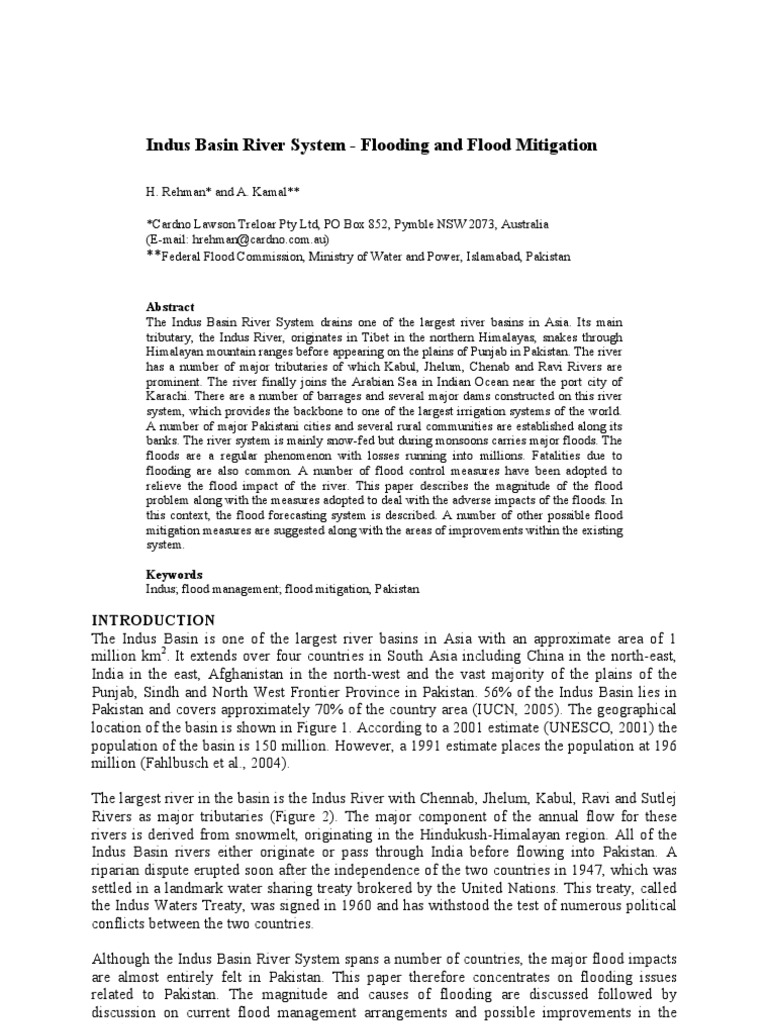 Flood Control | PDF | Indus River | Flood