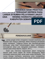 Penerapan Evidence Base Praktice Life Review Terhadap Depresi Pada Lansia Di Rumah Pelayanan Lanjut Usia Wening Wardoyo Ungaran Kabupaten Semarang