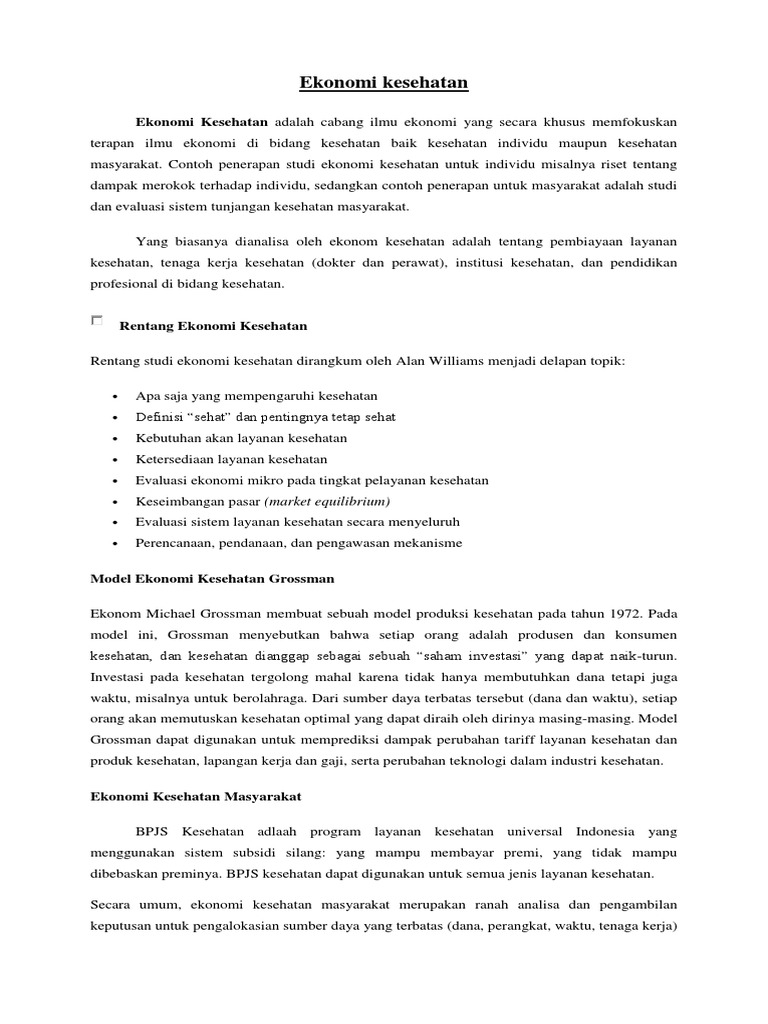 Contoh Sistem Pengambilan Keputusan Di Bidang Kesehatan