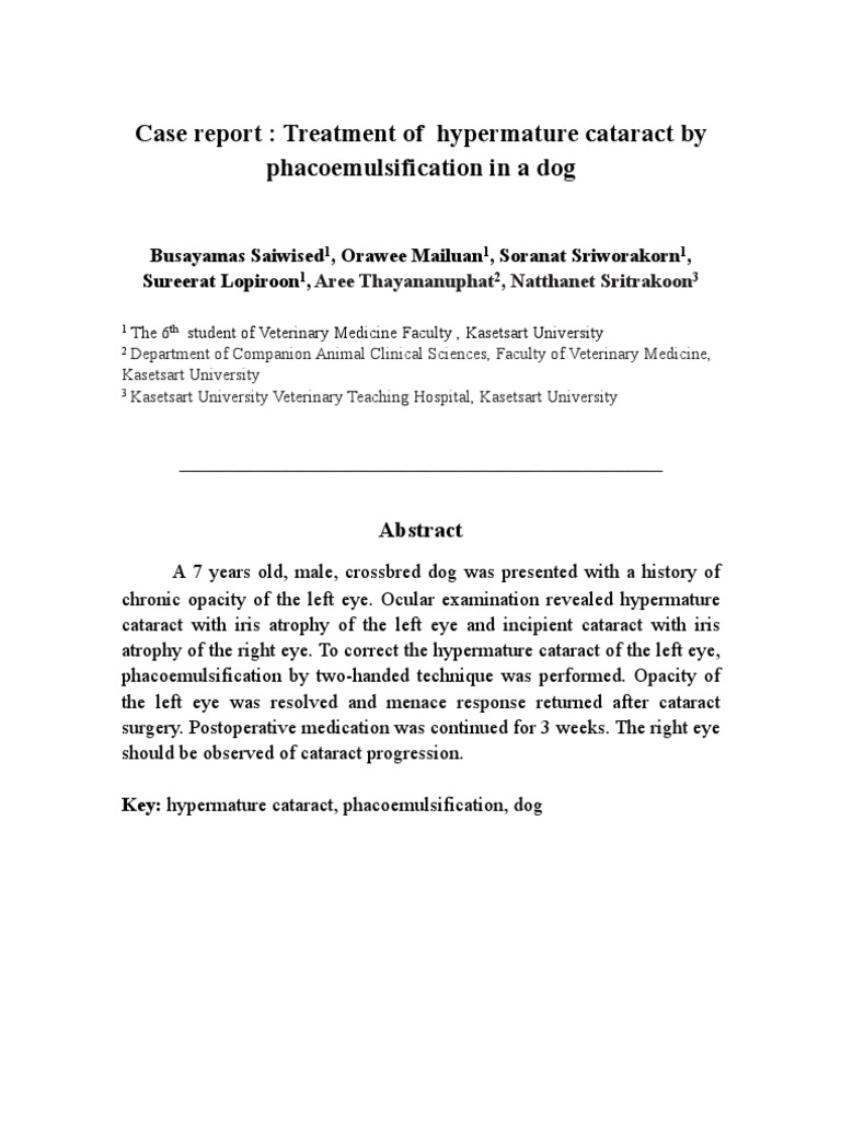 Cataract | PDF