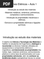 Materiais eletricos - Resumo