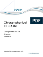 Chloramphenicol Elisa Kit: Catalog Number KA1415 96 Assays