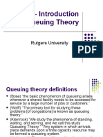 CS352 - Introduction To Queuing Theory: Rutgers University