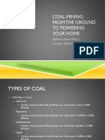 Coal Mining: From The Ground To Powering Your Home: Espinosa, James Niño C. Gambol, Noel P