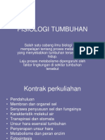 Fisiologi Tumbuhan