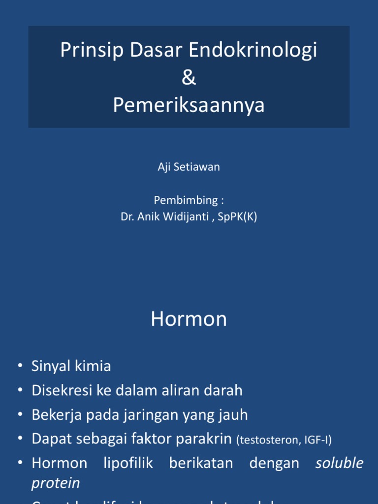 Nama-nama Hormon dalam Endokrinologi | PDF